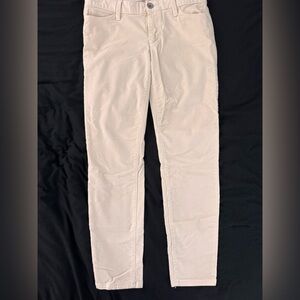 Banana Republic White Corduroy Skinny Pants – Size 28 – Ankle Length – Like New
